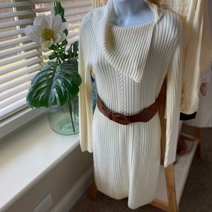 Cream Calvin Klein sweater dress!
